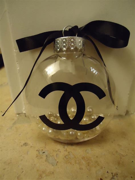 chanel cc ornament|Chanel inspired christmas ornaments.